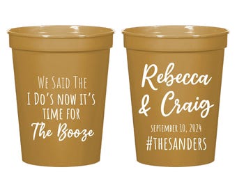 Personalized Wedding Favors, Custom Wedding Stadium Cups, Custom Wedding Stadium Cups Favors, Personalized Stadium Cups for Wedding (210)