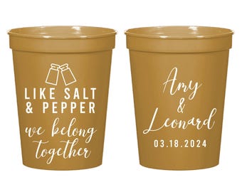 Personalized Wedding Favors, Custom Stadium Cup Favor, Customized Stadium Cups as Favors, Custom Wedding Stadium Cups Gifts (210)