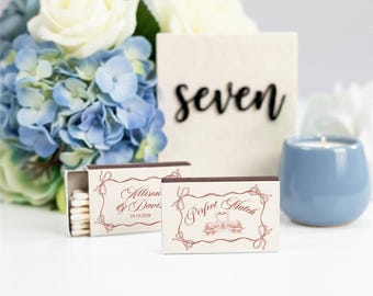 Perfect Match Wedding Favors, Personalized Matchbox Wedding Favors, Custom Wedding Favors, Customized Wedding Matchbox, Matchbox Favor (324)
