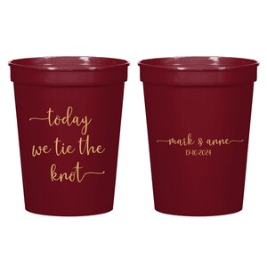 Today We Tie The Knot Stadium Cup Wedding Favors, Customized Wedding Stadium Cup Favors, Customized Wedding Stadium Cup, Wedding Favor (278)