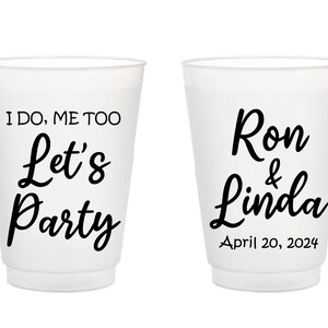 Personalized Wedding Frosted Cups, Personalized Frosted Cups for Wedding Gift, Personalized Wedding Frosted Cups as Favors (214)