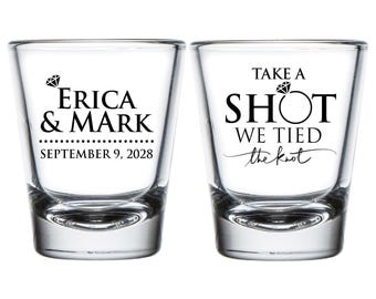Personalized Wedding Favors Shot Glasses, Custom Wedding Shot Glasses, Personalized Wedding Shot Glasses, Customized Shot Glass Favors (14)