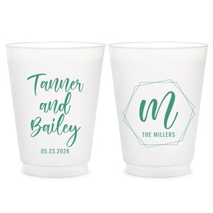 Custom Wedding Frosted Cups, Custom Frosted Cups Wedding Favors, Custom Plastic Cups Wedding Favors, Custom Beer Cups Wedding Favors (151)