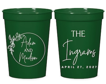 Custom Wedding Stadium Cups, Custom Stadium Cup Wedding Favors, Plastic Cups Wedding Favors, Custom Wedding Plastic Cups, Plastic Cups (139)