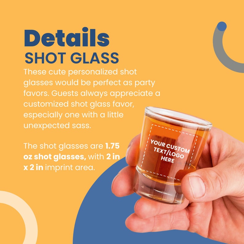 Customized 60th Birthday Shot Glass Favor, Personalized Shot Glasses ...