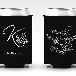 Fall Wedding Can Coolers, Fall Wedding Beer Huggers, Fall Wedding Can Coolers, Fall Wedding Beer Sleeves, Fall Wedding Can Cooler Favor (52)