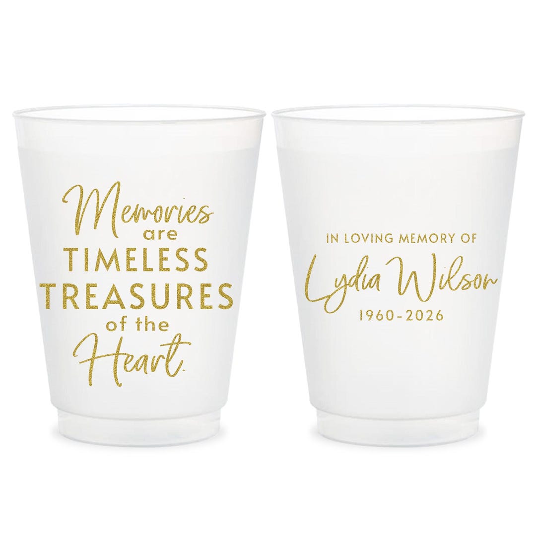 Personalized Frosted Cups, in Loving Memory Frosted Cups, Personalized ...