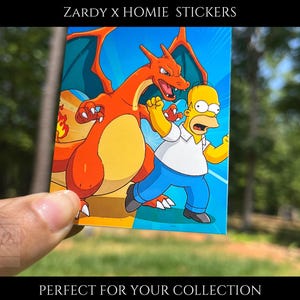 HOMIE/ZARD – Funny 2.5x3 Waterproof Decal, Vivid Colors, TV Show Cartoon Mashup, Durable Vinyl Sticker/ Stickers/Decals