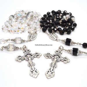 Matching His & Hers Wedding Rosary Gift Set, Wedding Rosary