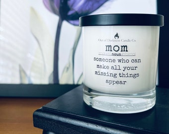 Mother's Day Candle, White Tea Scent, Gift for Mom, Cute Gift for Mom, Candle Gift Set, Funny Mom Gift, Relaxing Gift for Mom