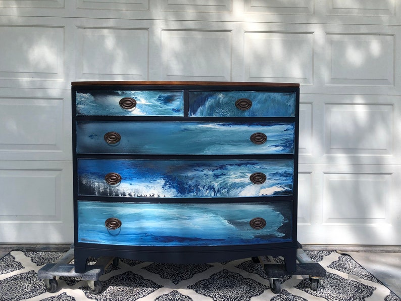 Sold Example Of My Work Dresser Tv Stand Art Project Etsy