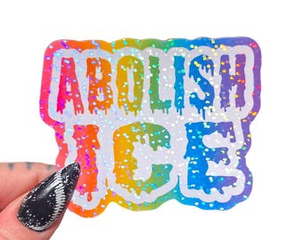 Abolish ICE, Fuck Border Control, Anti Trump, Leftist, Protest Sticker, Pro Immigration Sticker, Leftist Art, No Human is Illegal, Anti ICE