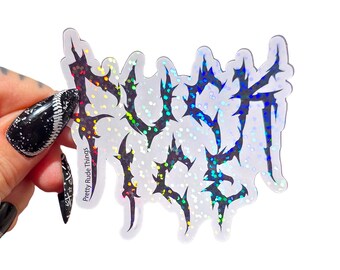 Metal Font Fuck ICE Sticker, Fuck Border Control, Anti Trump, Leftist, Protest Sticker, Sticker, Leftist Art, No Human is Illegal
