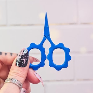 Tiny Embroidery Scissors 2.6&quot;, Small Flower Thread Snips, Mini Sewing Scissors, Cute Embroidery Scissors