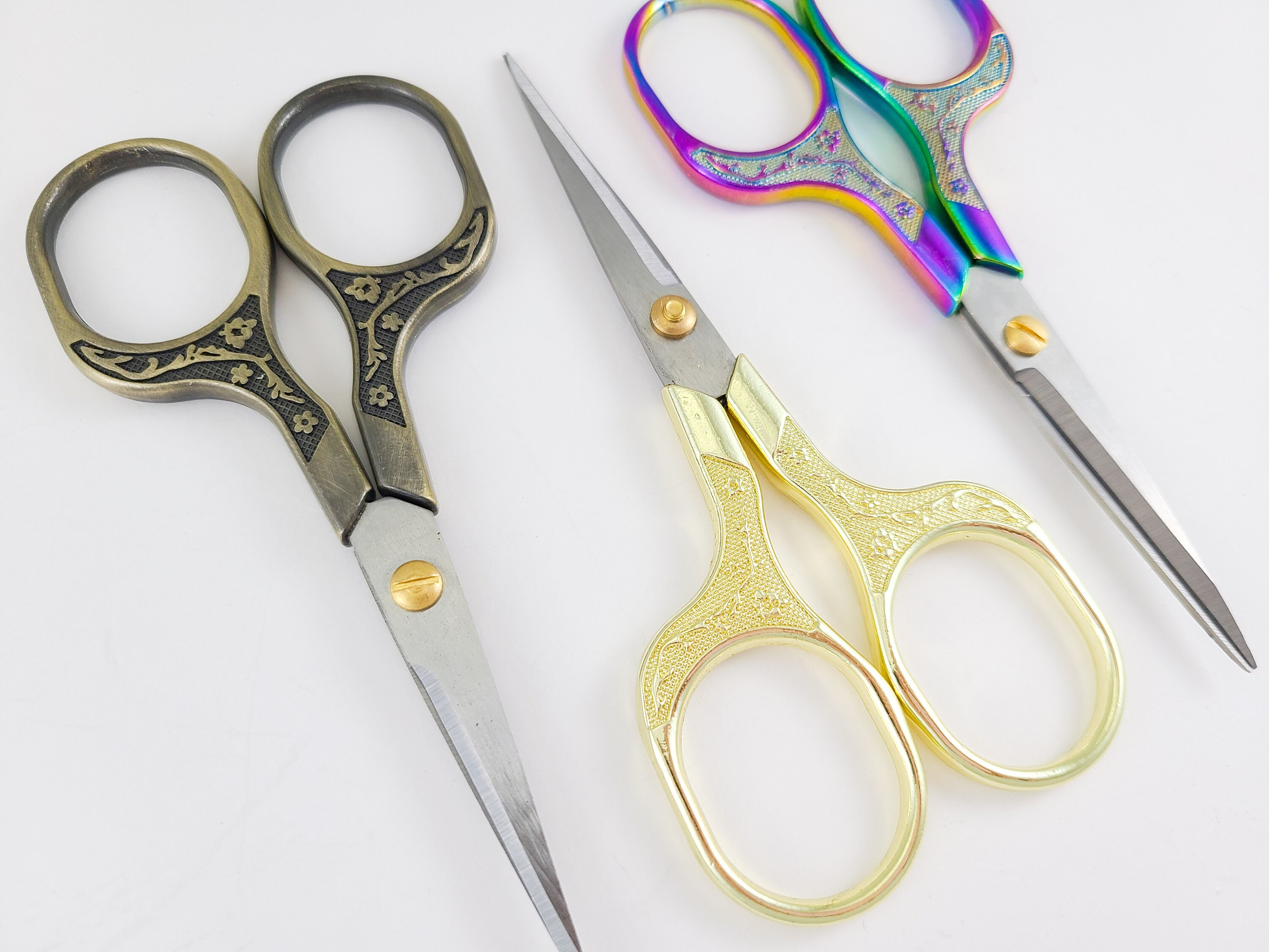Sharp 5 Inch Embroidery Scissors TSA Approved Scissors Gold Etsy New
