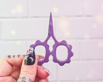 Tiny Embroidery Scissors 2.6", Small Flower Thread Snips, Mini Sewing Scissors, Cute Embroidery Scissors