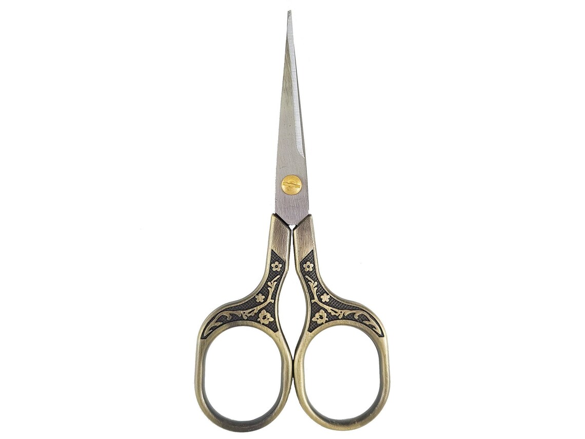 Sharp 5 Inch Embroidery Scissors TSA Approved Scissors Gold Etsy New