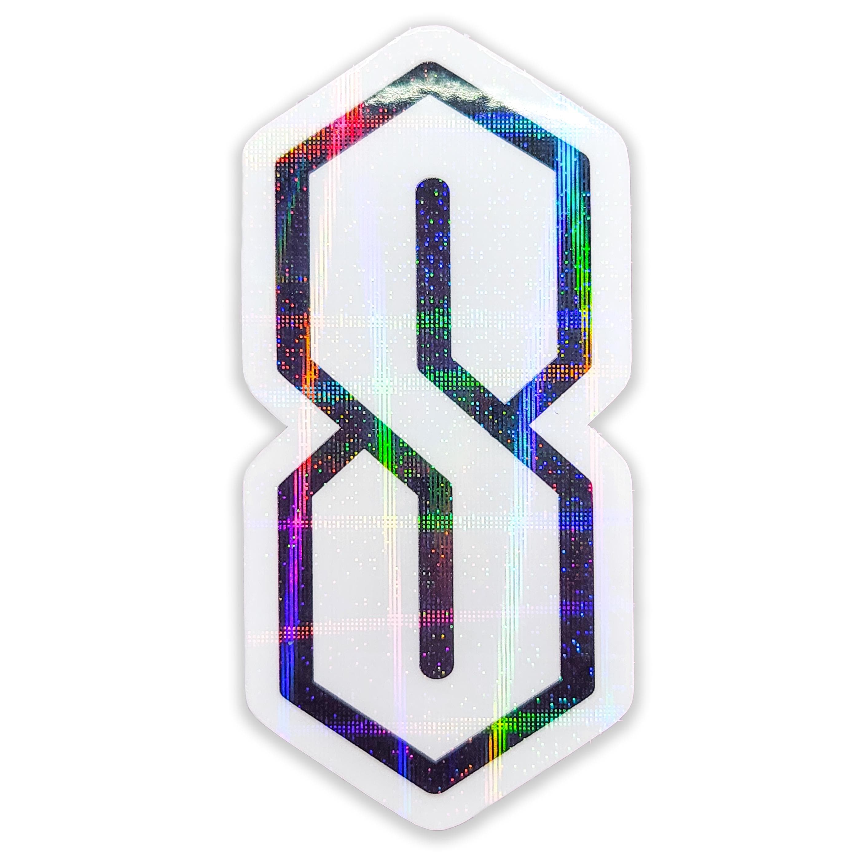 Holographic Waterproof Cool S Vinyl Sticker, Stussy S Water Bottle