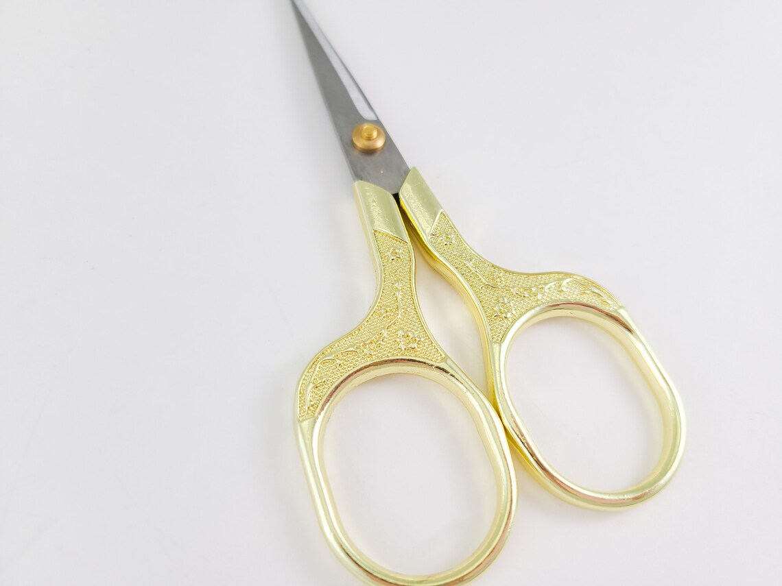 Sharp 5 Inch Embroidery Scissors TSA Approved Scissors Gold Etsy
