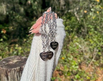 Grzeczna dziewczynka – naszyjniki ze stali nierdzewnej – seksowny naszyjnik na Walentynki – naszyjnik z pochwałami