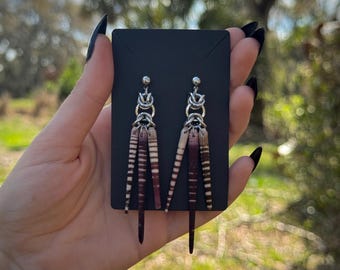 Kolczyki z kolczugą z kolcami jeżowca – stal nierdzewna