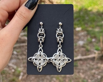 Kolczyki ze stali nierdzewnej w kształcie miecza