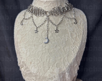 Naszyjnik kolczuga Whimsy Moon and Star