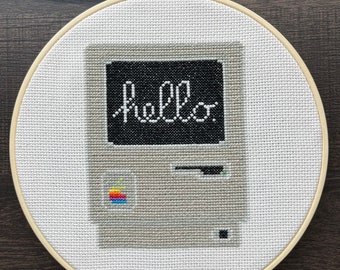 Apple Macintosh Cross Stitch Pattern