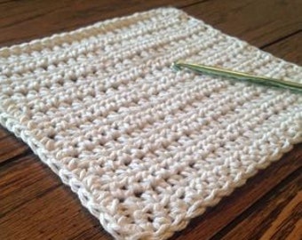 Simple Beginner Crochet Dishcloth Pattern