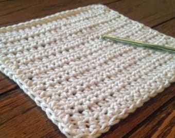 Simple Beginner Crochet Dishcloth Pattern