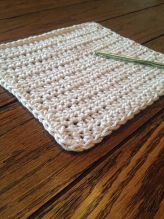 Easy Crochet Dishcloth Pattern for Beginners (all single crochets