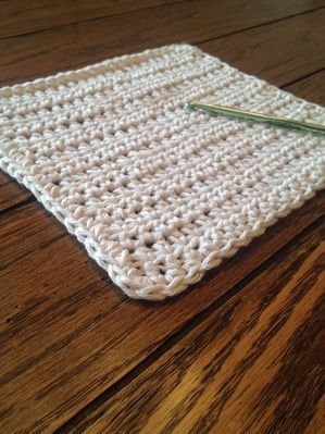 Simple Beginner Crochet Dishcloth Pattern