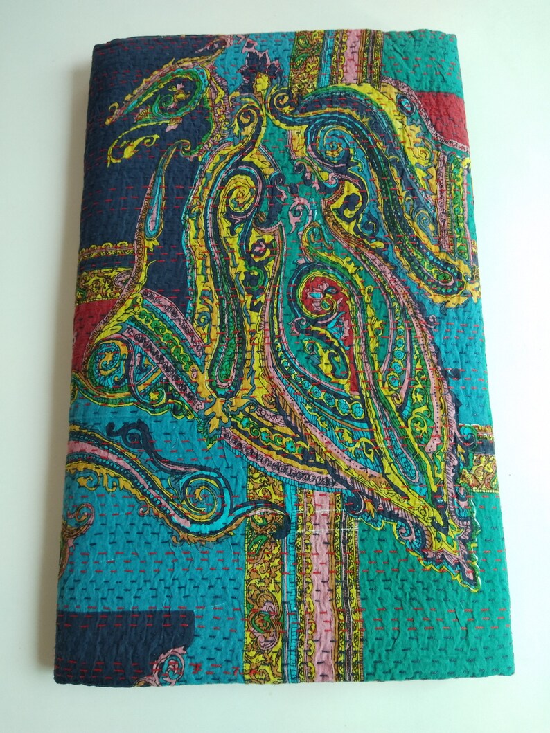 Bani Thani Print Bed cover Hand made kantha bed sheet Bed cover in Double size Rukman55