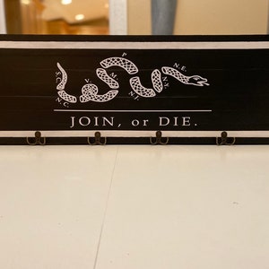 Join, or Die Coat Rack