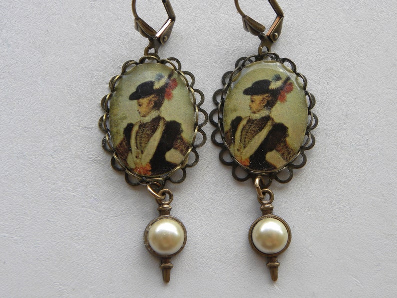 Tudor Jewelry Renaissance Elizabethan Earrings Lady Portrait Etsy