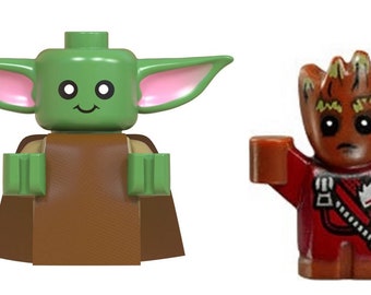 Blocs de construction pour figurines Baby Groot et l&#39;enfant