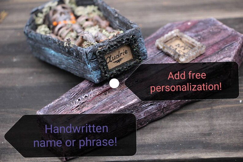 Magic mushrooms coffin Original customized Halloween gift Etsy