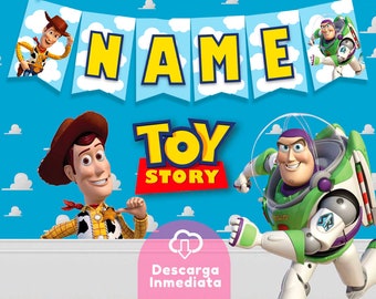 Toy story Banner / Instant download / Full alphabet / Birthday Banner A-Z