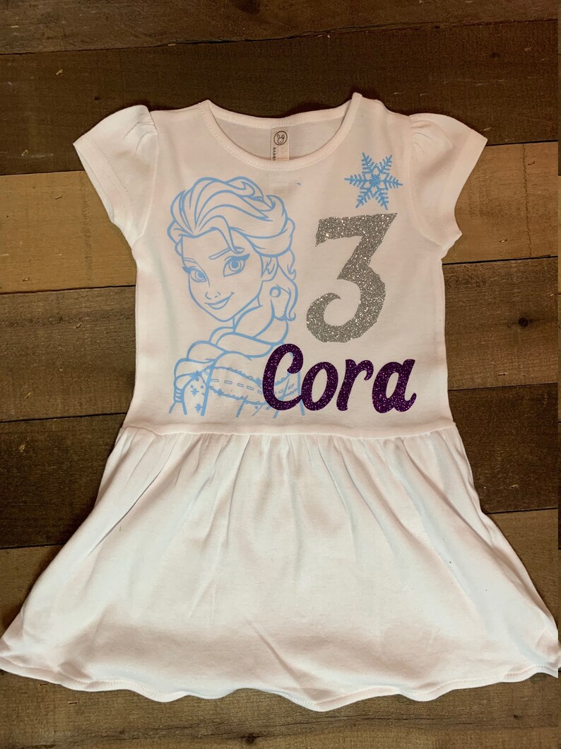 personalized elsa birthday shirt