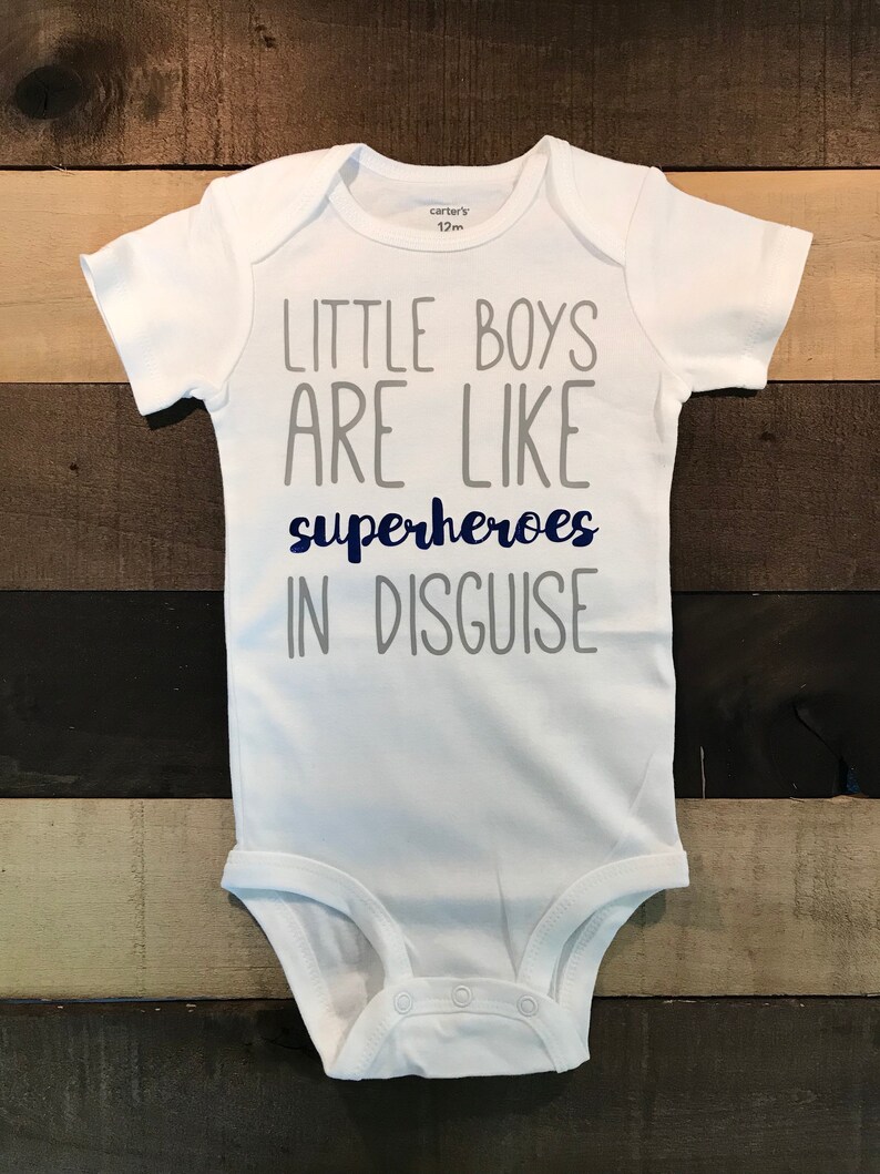 Superhero Onesies Boy Onesies Superhero Custom Boys are Superheroes in Disguise Onesie