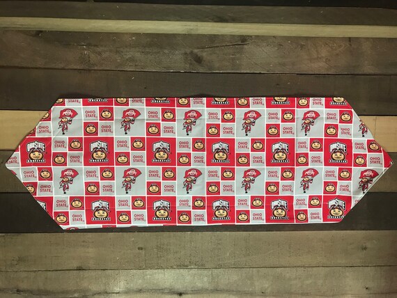 Ohio State Table Runner Ohio State Home Decor Buckeyes Table Etsy