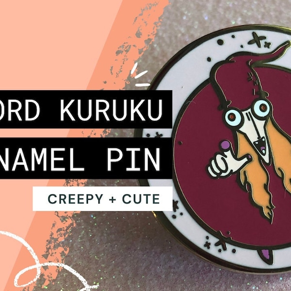 LIMITED Edition Lord Kuruku Enamel Pin | Hard Enamel Pin Cute | Wizard Pin | Witch Pin | Funny Magic Pin | Unico Anime | Less than 20 left!