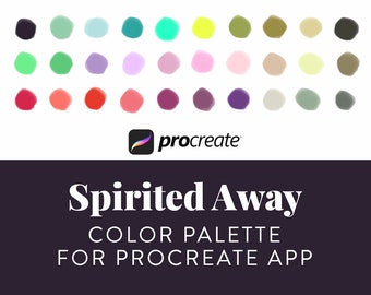 Procreate Color Palette Howl S Castle 30 Curated Studio Etsy