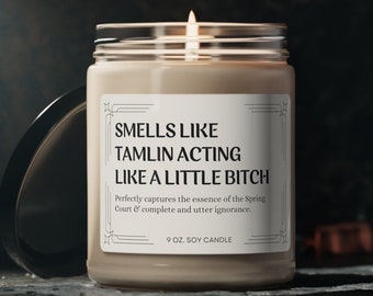 Vela de soja perfumada Tamlin's Bitch / Regalo para fans de ACOTAR