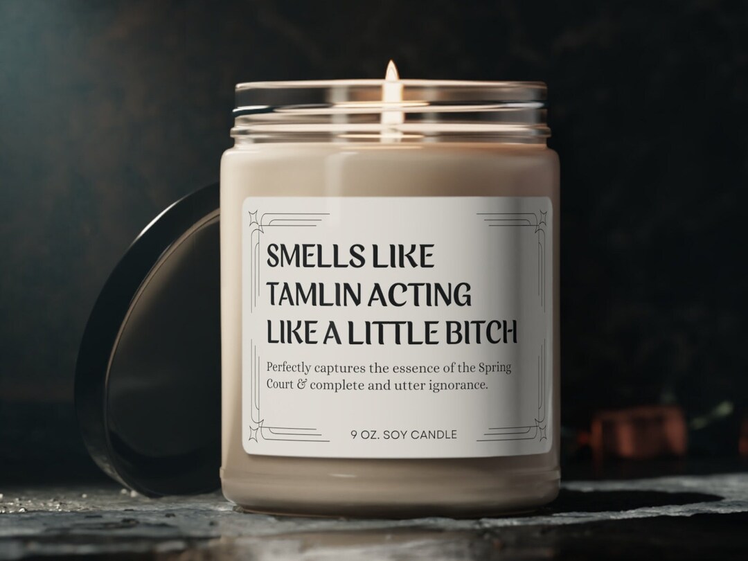 Tamlin's Bitch Scented Soy Candle ACOTAR Fan Gift Literary Book Candle ...