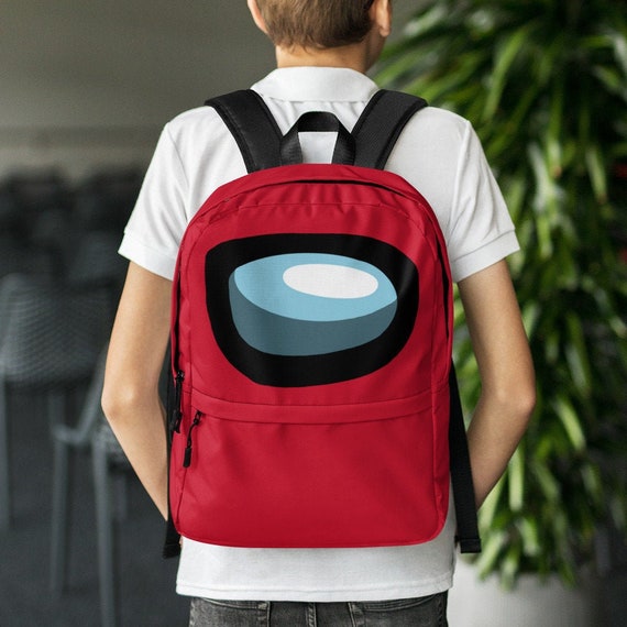 Among Us Backpack Among Us Character Red Etsy
