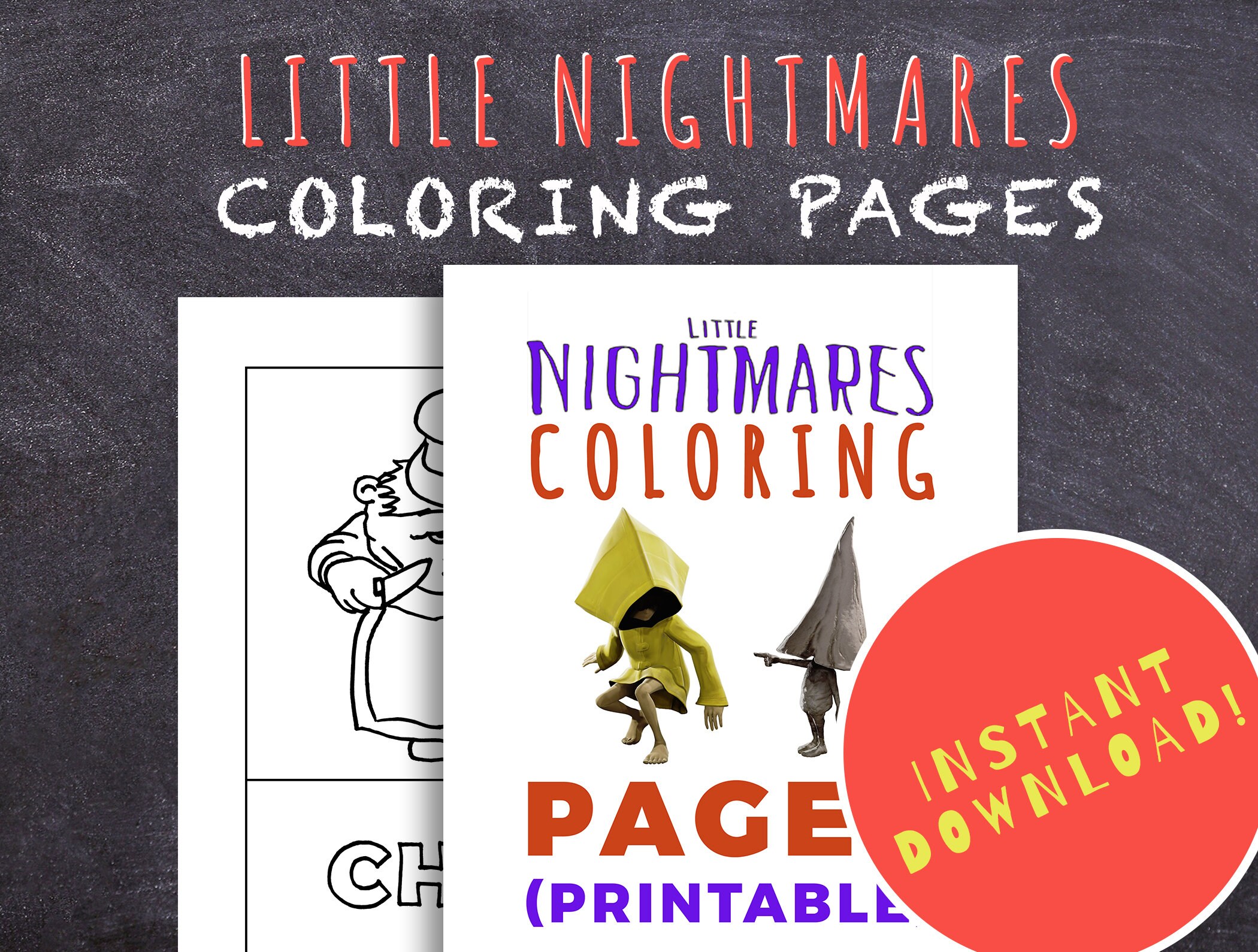 Download Little Nightmares 1 Coloring Pages Colouring Pages Print Etsy