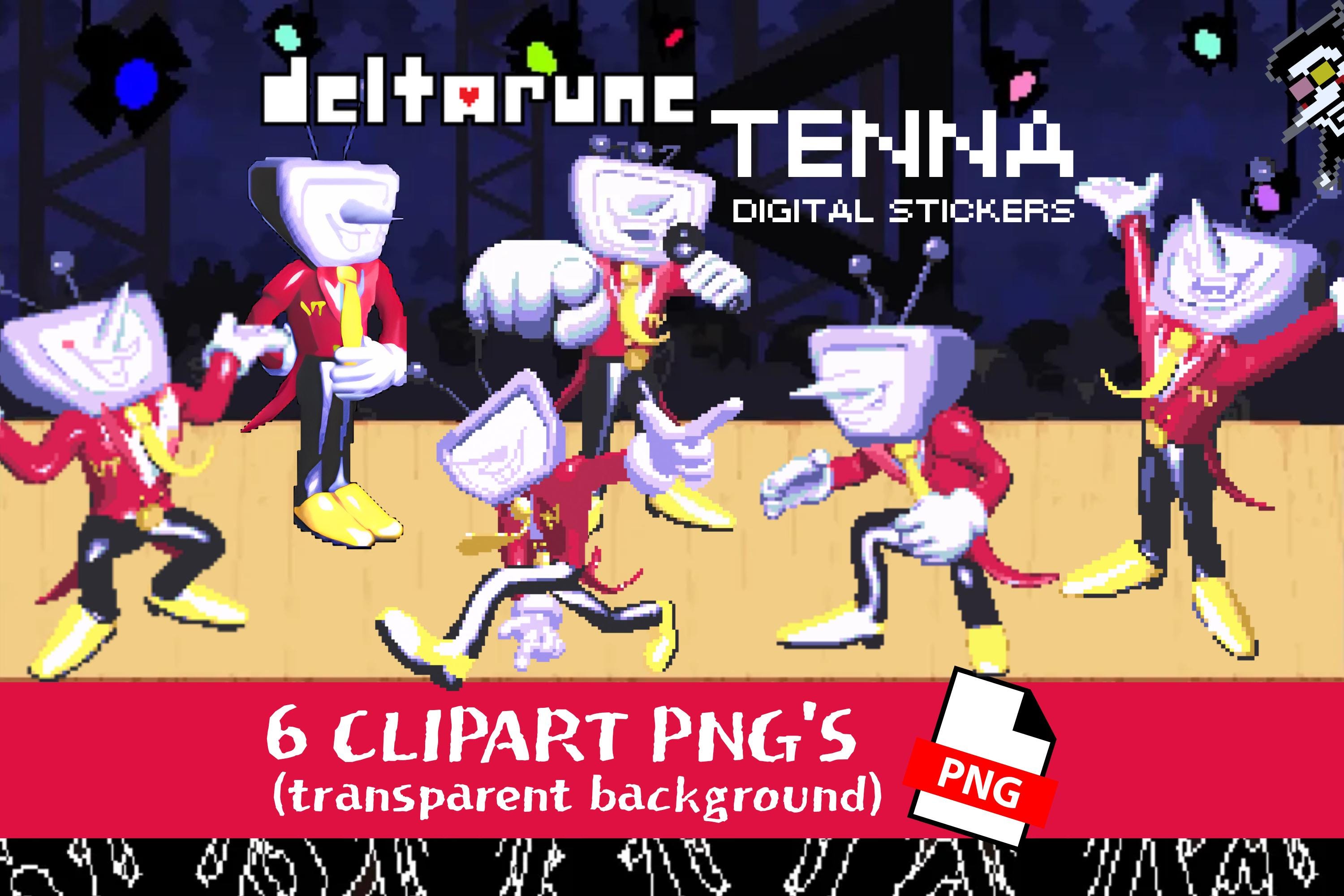 Cdp Sticker Tenna Deltarune Clipart PNG | Transparent Background | Digital Stickers ...