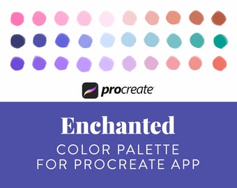 Paleta de colores Enchanted Procreate / 30 colores de fantasía (Descarga digital)
