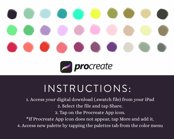 Procreate Color Palette Spirited Away 30 Curated Studio Etsy